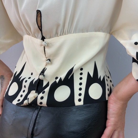 Anthropology x Anna Sui Silk Blouse size 4, small - Picture 6 of 14